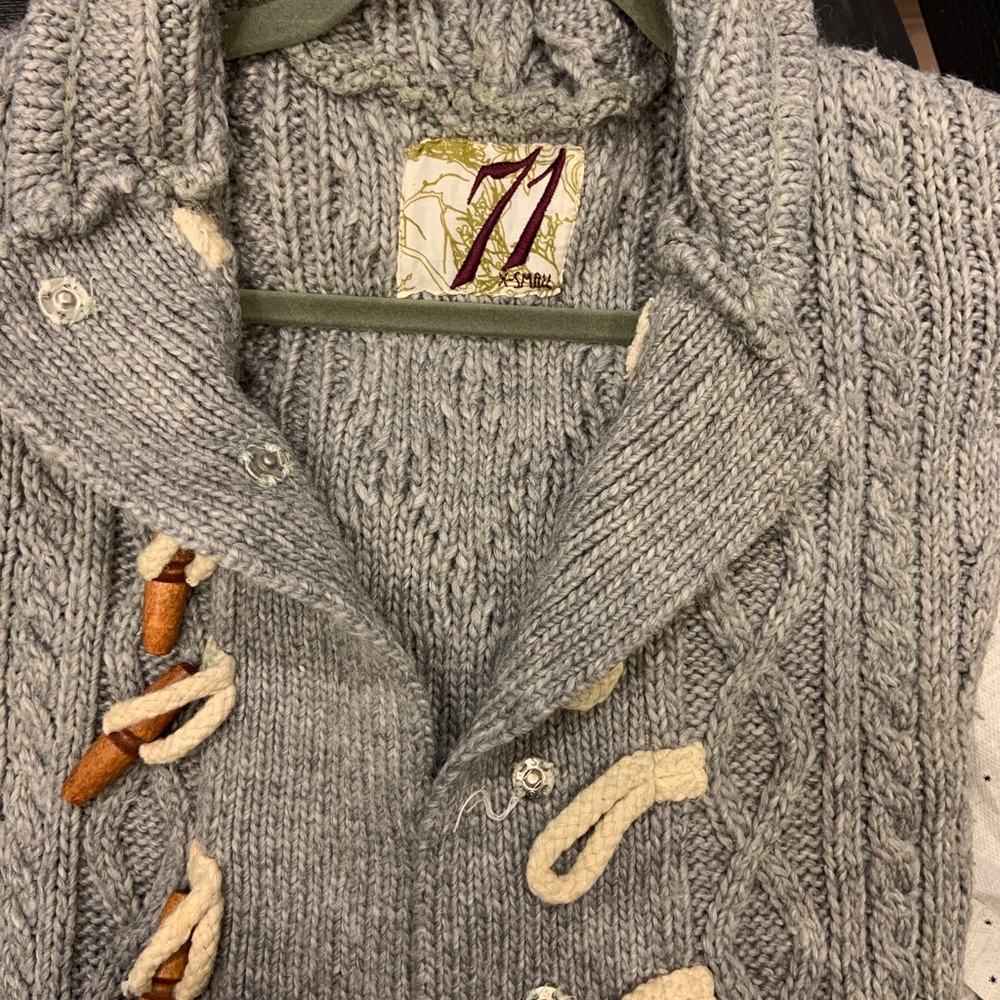 Toggle sweater